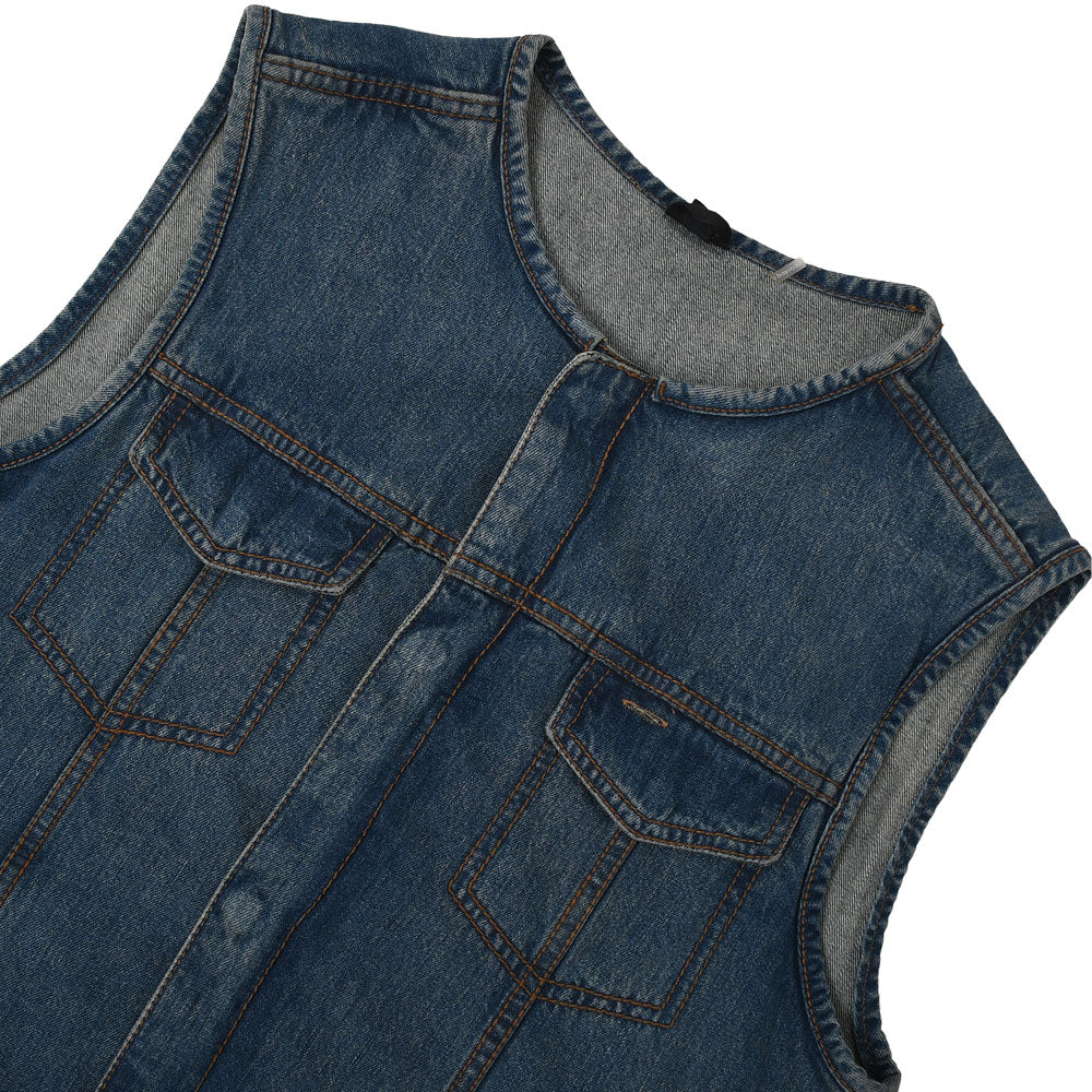 VICTOR - Motorcycle Denim Vest Men's Denim Vest Best Leather Ny   