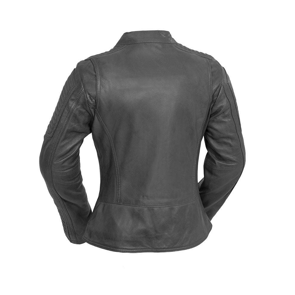 Zena - Women's Fashion Lambskin Leather Jacket (Anthracite Gray) Jacket Best Leather Ny   