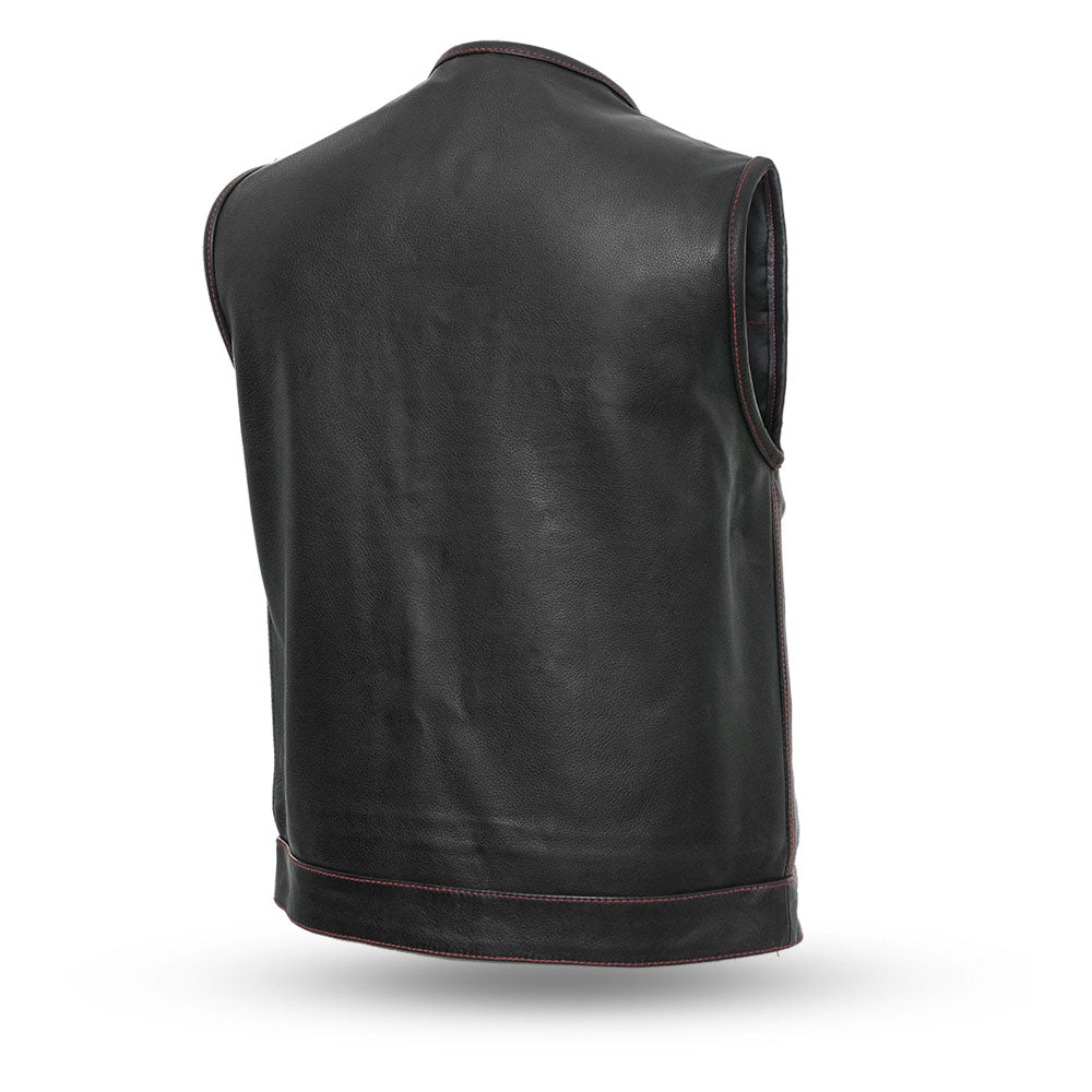 SUNRISE - Motorcycle Leather Vest Men's Vest Best Leather Ny   